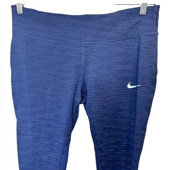 Nike Epic Lux Printed Running Leggings 8Navy - Picture 3 of 13